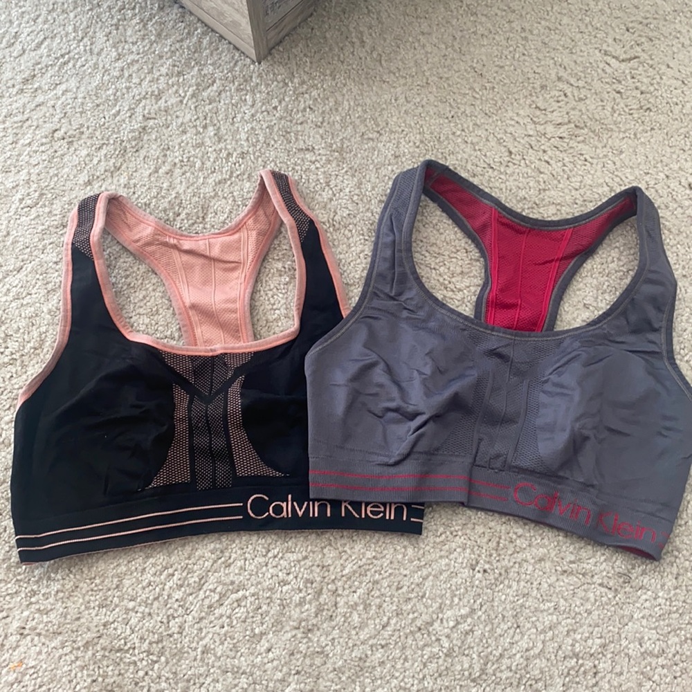 Two for one, reversible Calvin Klein sports bras